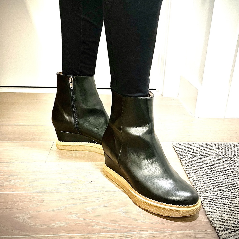 Vegan booties, crepe sole with cork insole https://bhavastudio.com/pages/about-1